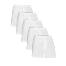 Fruit of the Loom ανδρικά Σορτς Boxer χωρίς ετικέτα, Υφαντά - Λευκό, X-Large