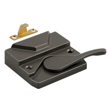 Prime-Line H 3573 Druckguss Bronze, Rechtsdrehender Fensterverschluss für Vinyl oder Holz