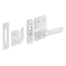 Prime-Line H 3836 Fechadura de Caixilho Branco 3 Parafusos Protetores (1 Conjunto)