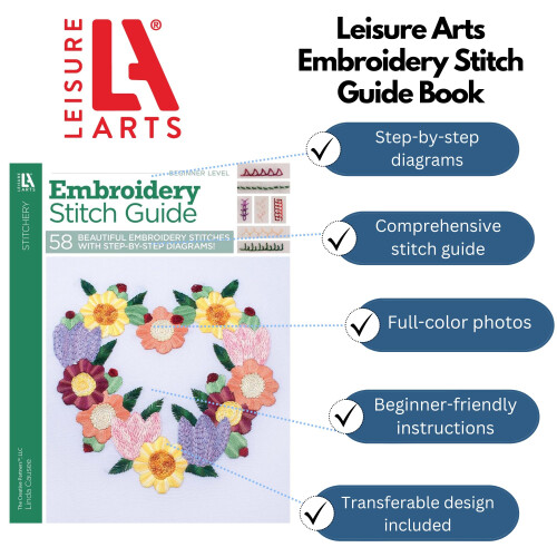 Fritidskonst LEA5744 broderi stitch guide bk 1