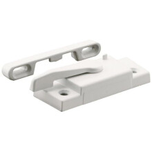 Prime-Line F 2626 rammel?s 2-1/16 tommer. Hulcentrer h?jreh?nds BetterBilt 350-serien lodrette skydevinduer trykst?bt zink hvid (enkeltpakke)