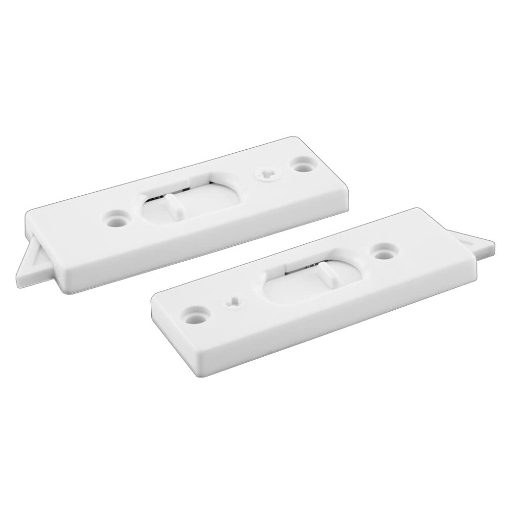 Photos - Other for Repair Prime Line Prime-Line F 2801 2-5/16 In. White Plastic Spring-Loaded Tilt Latch  (1 Pair)