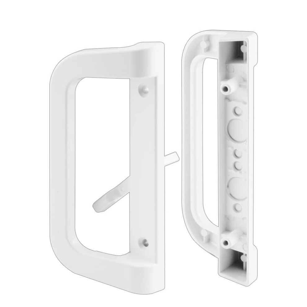 Poign   e de porte coulissante     mortaise Prime-Line C 1177 1 jeu Blanc