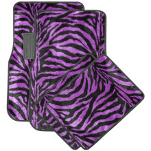 Fialov koberce Zebra White Tiger Animal Print Koberce pro osobn a nkladn automobily  sada 4 univerzlnch
