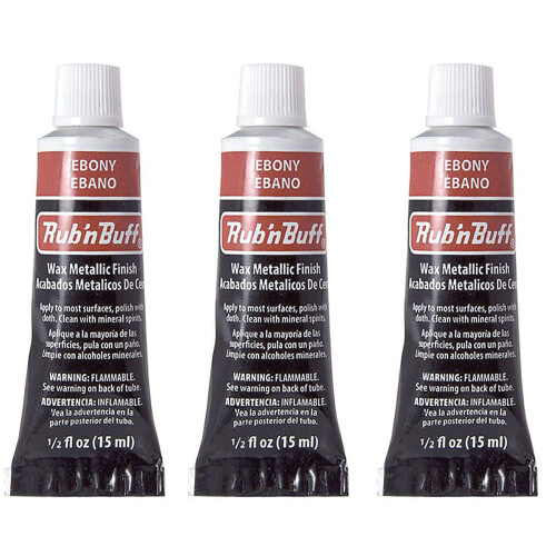 Rub n Buff The Original Wax Metallic Finish ebony PACK OF 3