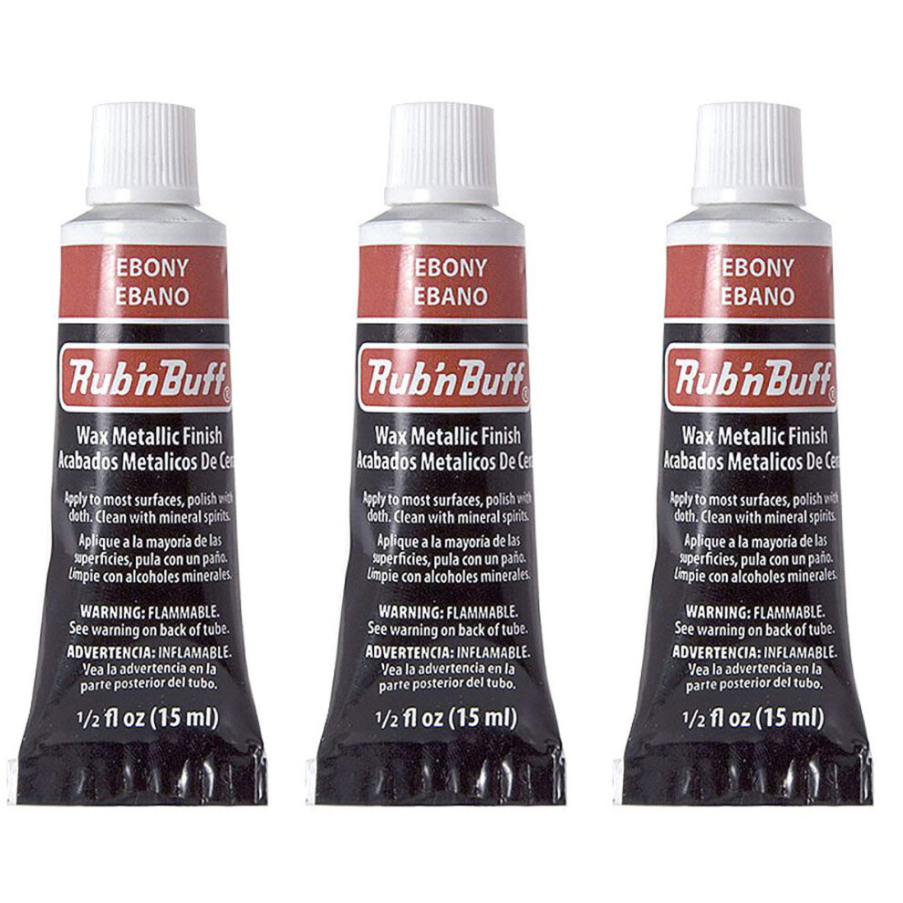 Rub 'N Buff The Original Wax Metalick Povrch Eben [Balenie 3 Ks]-image