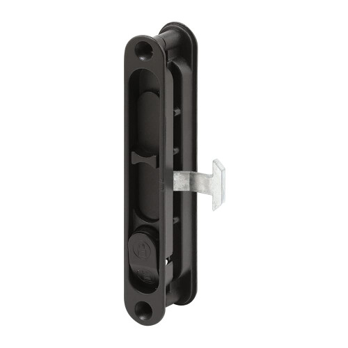 PrimeLine A 202 Diecast Black  Flush Sliding Screen Door Latch Single Pack