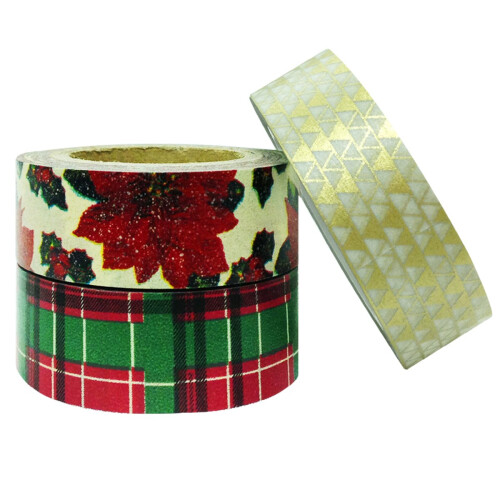 Wrapables Ιαπωνική Ταινία Washi, Γιορτινή Συλλογή (Σετ 3) - Είναι η Σεζόν 2