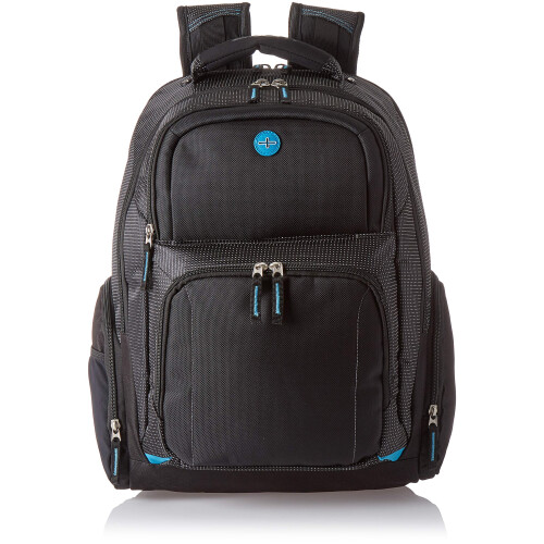 Zoom Checkpoint-Friendly 15"""" Laptop Computer Backpack Bag Black