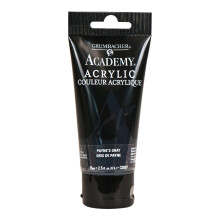 Grumbacher Academy Academy Culoare de vopsea acrilica: Paynes Grey Dimensiune: 2,5 FL Oz (C092P)