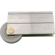 Prime-Line N 6599 Valcekov zostava zrkadlov ch dver 1-1/2 palca, plastov gul ckov lo isk , konk vne (jednotliv balenie)