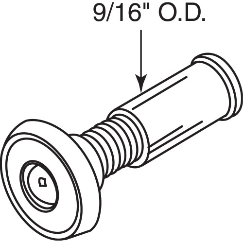 Prime-Line S 4185 9/16 In. Χρωμέ Θέαση Πόρτας 180 Μοιρών (Μοναδικό Πακέτο) 1