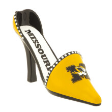 Chaussure     talon haut Evergreen Missouri Tigers d   corative pour bouteille de vin