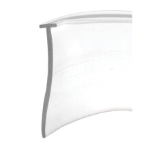 Prime-Line M 6211 Douchedeur Onderkant Sweep 36 In. x 1 In. Strip Vinyl Constructie Transparant 5/32 In. T-Inzetstuk Vorm (Enkele Verpakking)
