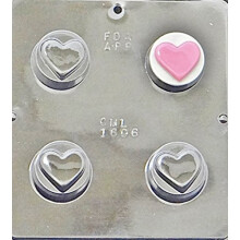 Plain Heart Oreo Chocolate Candy Mold 1606