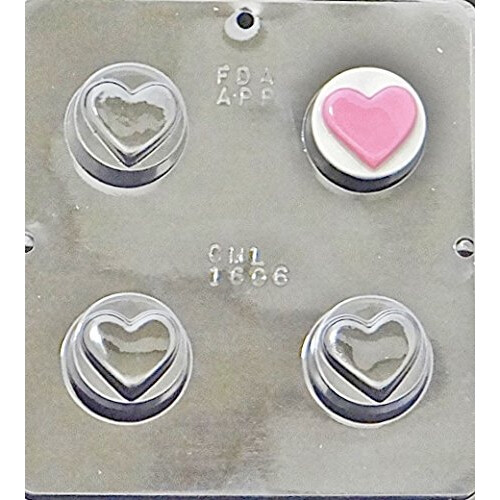 Plain Heart Oreo Chocolate Candy Mold 1606
