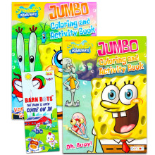 Nick Jr. Spongyabob Kockanadrg sznezo- s tevkenysgknyvkszlet (2 knyv ~ 96 oldal)