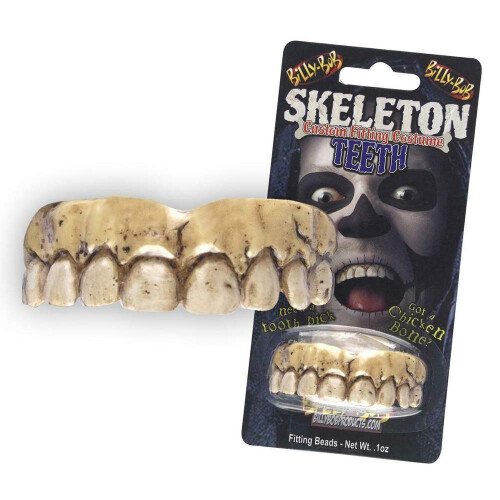 Fausses dents d'Halloween de Billy Bob - Squelette 1