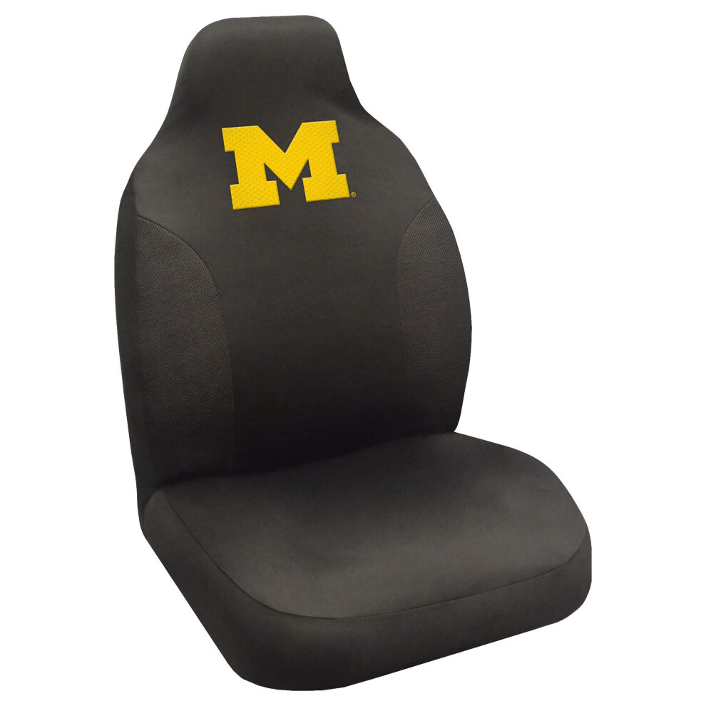 Fanmats 14994 Michigan Wolverines Embroidered Seat Cover 842989049942