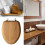 Bemis MAYFAIR 9601CP 378 Καθίσμα Τουαλέτας με Χρωμέ Σχέσεις, ΣΤΡΟΓΓΥΛΟ, Φυσικό Βενιέ 4