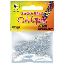 Pepperell STBCLIP1 Stretch Band Armb?ndsl?jfer Klip Clear 50 pr. Pakke