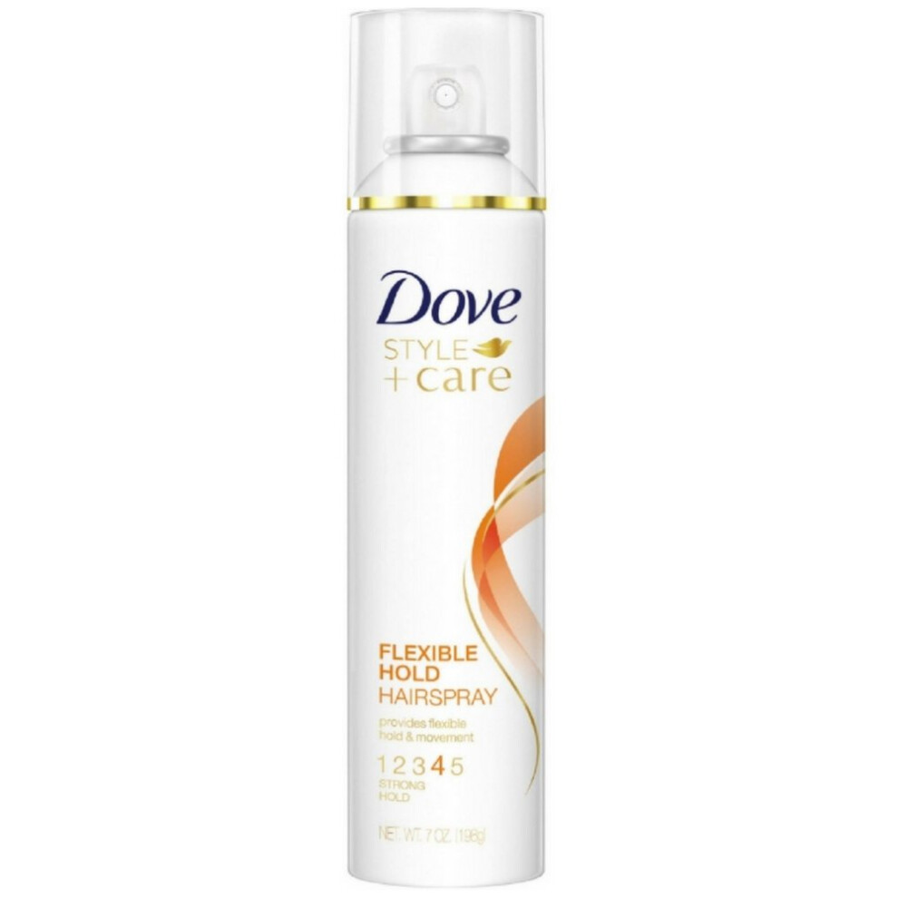 Dove Style  Care Flexible Hold Hairspray  Strong Hold 7 oz Pack of 2