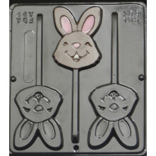 Fericit Bunny Bunny Lollipop Chocolate Candy Mold Pa?te 884