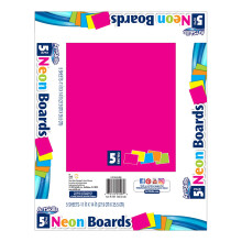ArtSkills 11"" x 14"" Postertafeln fr Schul- und Bastelprojekte, 5er-Pack, Neon, sortiert, 5er-Pack