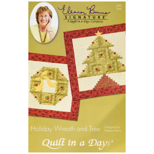 Quilt In A Day EB-1293 Σχέδιο Eleanor Burns, Χριστουγεννιάτικο Στεφάνι και Δέντρο