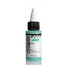 Golden Acrylic High Flow 1 ounce bottle Teal