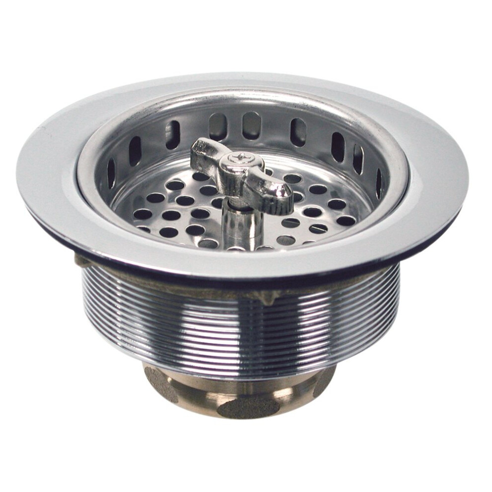 Danco Twist Tight Kitchen Sink Strainer Assembly 312 Inch Stainless Steel 1Pack 81077 037155810772