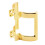 Prime-Line M 6161 2-1/4 In. Λαβή Ντους Χρυσή (Μονή Συσκευασία) 1