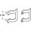Prime-Line M 6161 2-1/4 In. Λαβή Ντους Χρυσή (Μονή Συσκευασία) 2