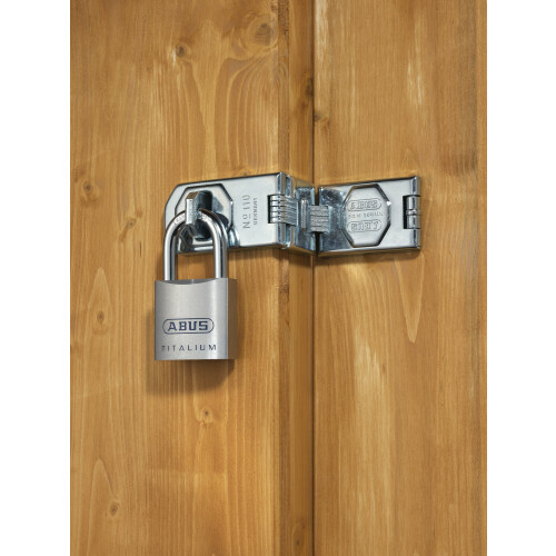Abus ABUS 80TI/40 Titalium Αλουμινένιο Λουκέτο Κλειδί Διαφορετικό - Μακρύ Ατσάλινο Στεφάνι (1-1/2") 1