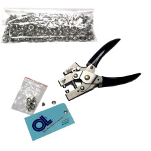 Lochzange fr Leder oder Papier mit sen-Crimpfunktion mit 260 NPS sen mit 5 mm Durchmesser.