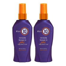 um spray de queratina 10 Miracle Leave-In Plus para cuidados com os cabelos 10 fl. onas (pacote de 2)