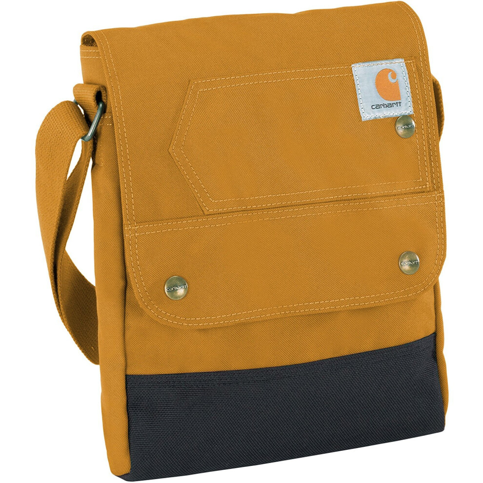 Carhartt Duurzame Verstelbare Crossbody Tas Met Klep En Drukknoopsluiting-image