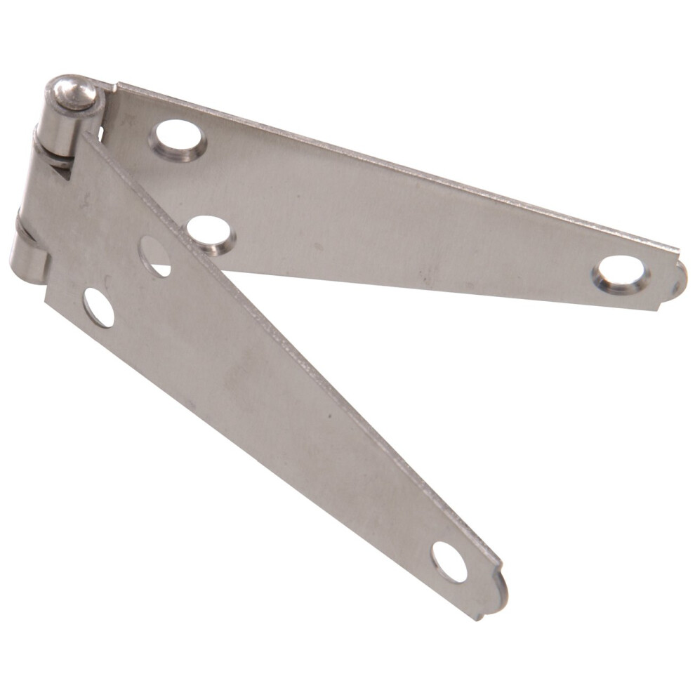 Hardware Essentials 851825 Heavy Duty Strap Hinges Stainless Steel 4""
