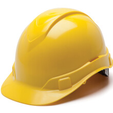 Pyramex Ridgeline Cap Style Schutzhelm mit 4-Punkt-Ratschenaufhngung, Gelb