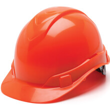 Pyramex Safety Pyramex Ridgeline Cap Style Schutzhelm mit 6-Punkt-Ratschenaufhängung, Warnschutzorange