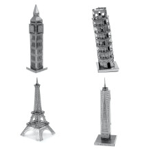 Modelo de corte a laser 3D de Metal Earth - 4 pontos de refer   ncia