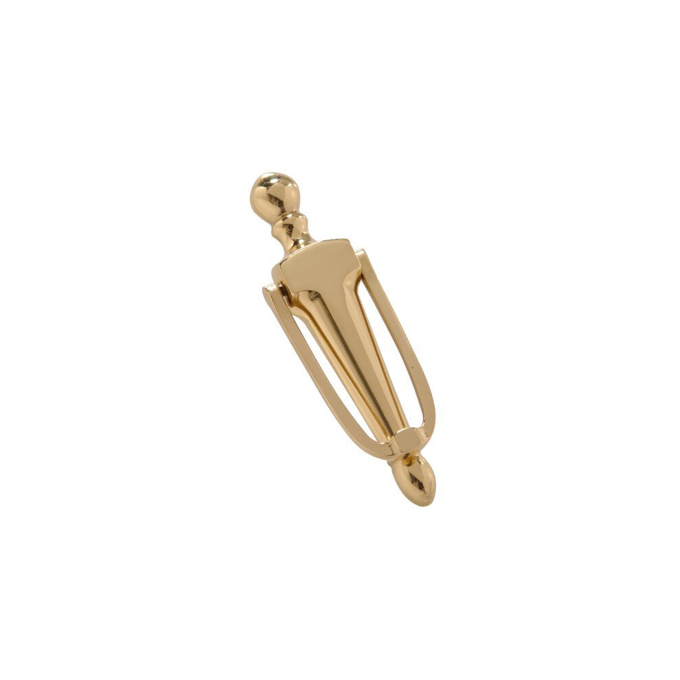 The Hillman Group 852394 6-1/2"" Door Knocker - Solid Brass - Bright Brass Finish 1-Pack 008236932195