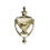 Hardware Essentials 852393 Knocker de porta de lat   o brilhante 7 polegadas 1
