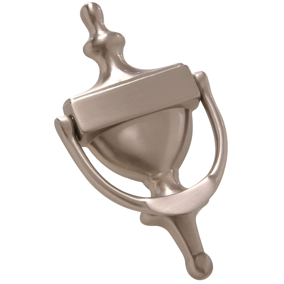 Hardware Essentials 852724 Satin Nickel Door Knocker 7-Inch 008236988956