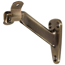 Hillman 852873 Suporte de corrim   o - de servi   o pesado - pacote de 1 bronze antigo