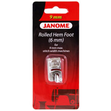 Pied pour ourlet roul Janome (6 mm) pour machines avec largeur de point maximale de 9 mm