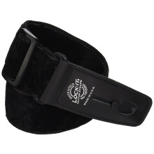 Lock It LIS018CV2BLK Professionelles 2""-Armband aus Pannesamt mit Verschlussenden, Schwarz