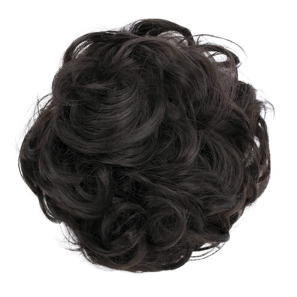 Caisha Unisex By Prettyshop Messy Scrunchie Bun Voluminous Wavy Hairpiece Hea