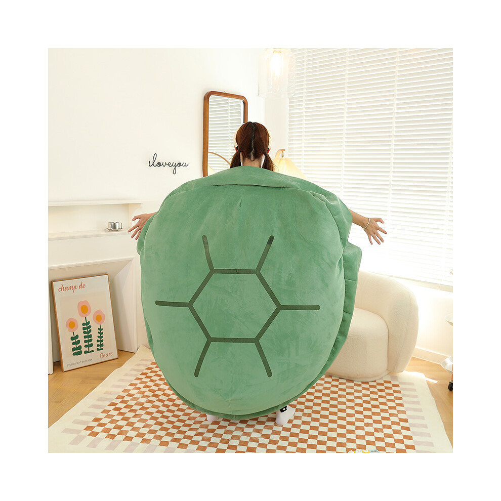 (, 60Cm) Wearable Shell Turtle Plush Toy Cartoon Stuffed Doll Sofa Kids Gift Cushion Green