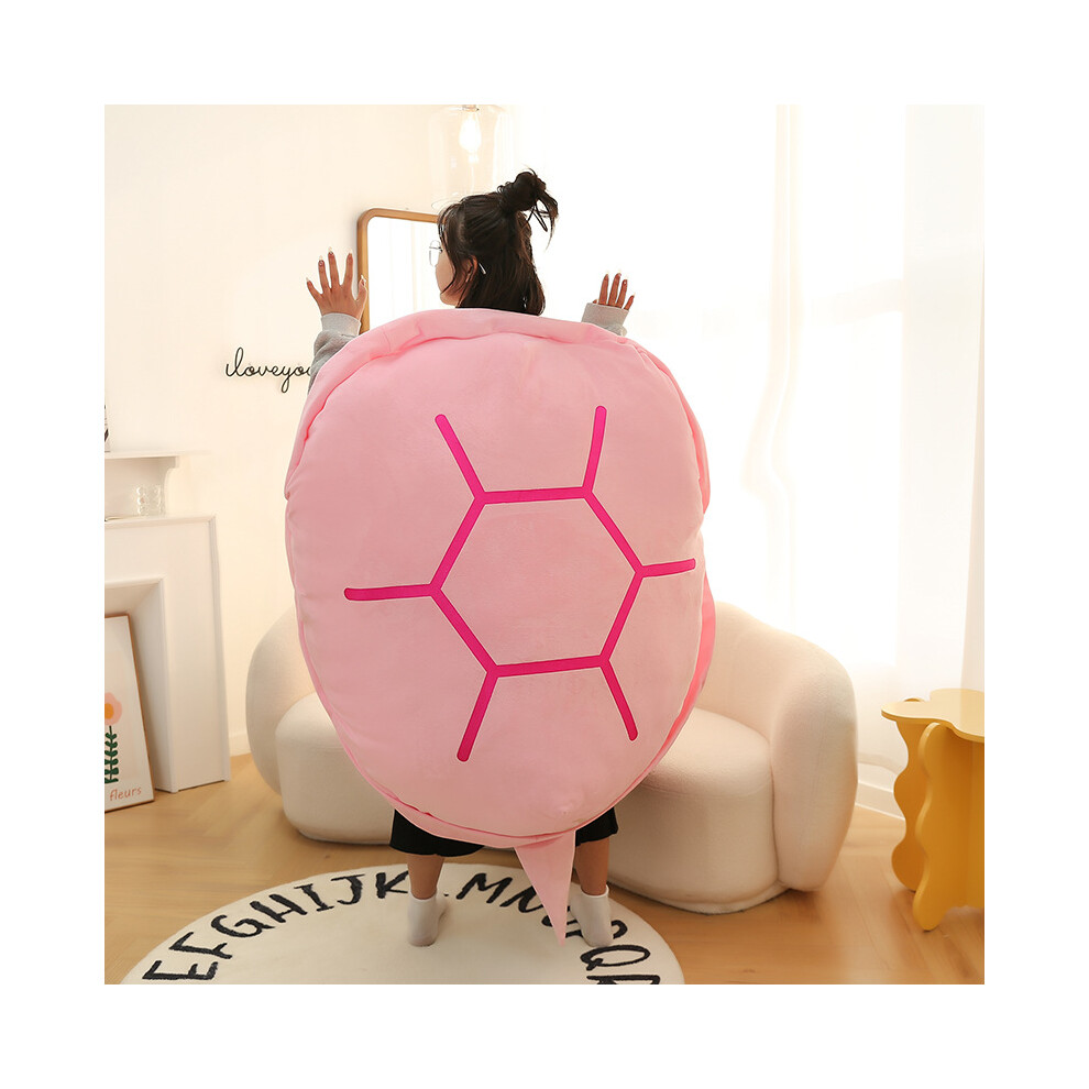 (, 80Cm) Wearable Shell Turtle Plush Toy Cartoon Stuffed Doll Sofa Kids Gift Cushion Pink